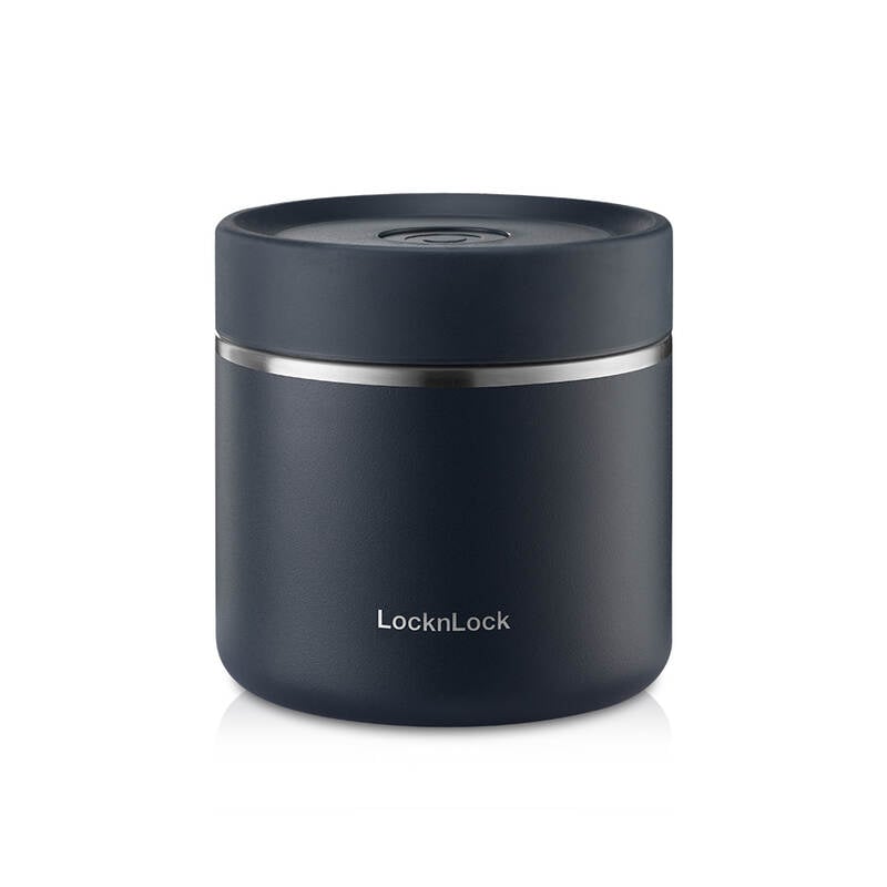 Bộ Hộp Cơm Giữ Nhiệt Locknlock Pump Vacuum Lunch Box (300Mlx2, 500Mlx1, Bộ Đũa Và Thìa, Túi) - 2 Màu (Be, Navy) - LHC8052S02 image number null